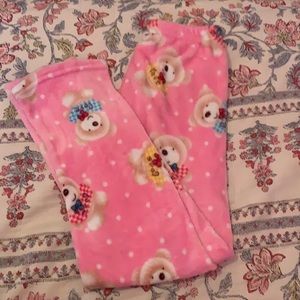 Pink Teddy Bear Pajama Pants